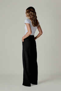 ANINE BING CARRIE PANT IN BLACK TWILL