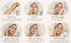 General Application Steps For Using Salicylic Acid Serum